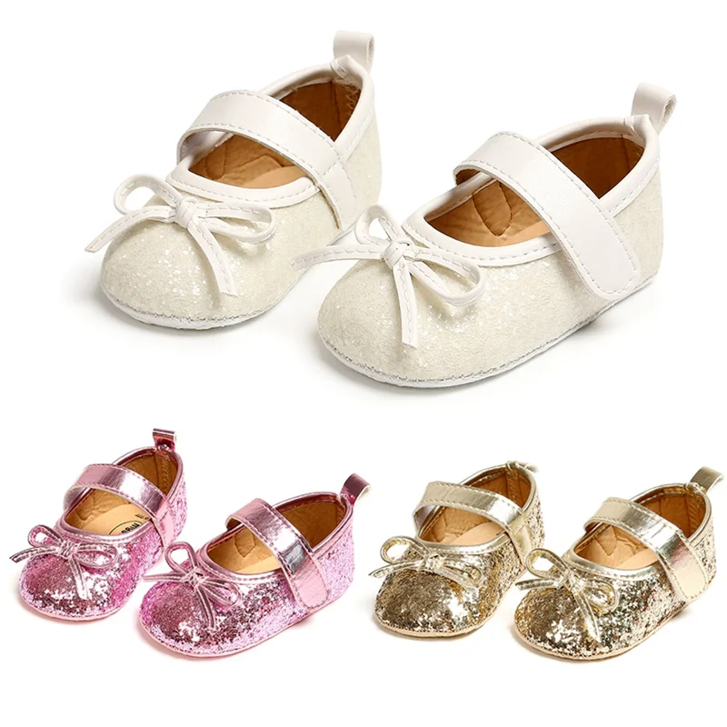 Обувь для маленьких девочек блестки детская обувь первых шагов из искусственной