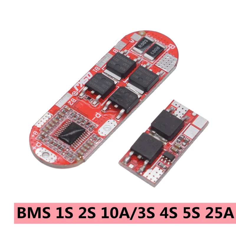 BMS 1S 2 10A 3S 4S 5S 25A Bms 18650 литийполимерное литийионное литий Батарея защита модуль