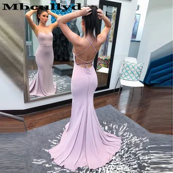 Mbcullyd Pretty Mermaid Prom Dresses Long Sexy Cross Back Lavender Evening Party Dress For Women Formal vestidos de gala cortos
Mbcullyd Pretty Mermaid Prom Dresses Long Sexy Cross Back Lavender Evening Party Dress For Women Formal vestidos de gala cortos