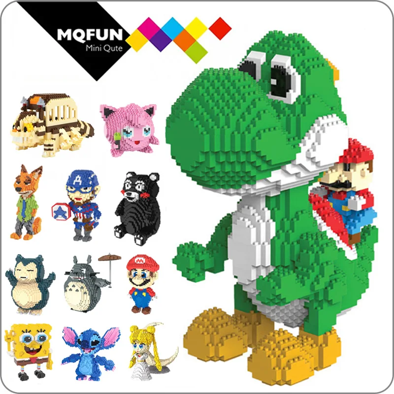 HC Big cartoon Anime super hero Mario Totoro Snorlax plastic building block bricks game DIY 3D assembly model educational toy 
HC Big cartoon Anime super hero Mario Totoro Snorlax plastic building block bricks game DIY 3D assembly model educational toy