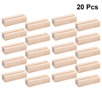 20pcs Wooden Photo Stand Business Card Holder Rectangle Shaped Card Clip Picture Holder Handmade Memo Holder for Home Office
20pcs Wooden Photo Stand Business Card Holder Rectangle Shaped Card Clip Picture Holder Handmade Memo Holder for Home Office