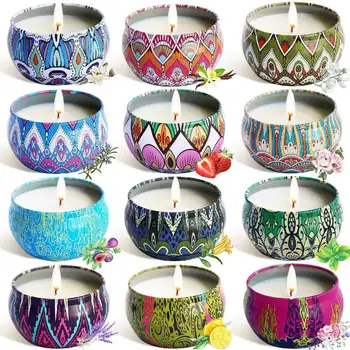 12Pcs/Set Soy Wax Scented Candles Ethnic Style Fragrance Candles for Travel Home Wedding Birthday Party Decoration 
12Pcs/Set Soy Wax Scented Candles Ethnic Style Fragrance Candles for Travel Home Wedding Birthday Party Decoration