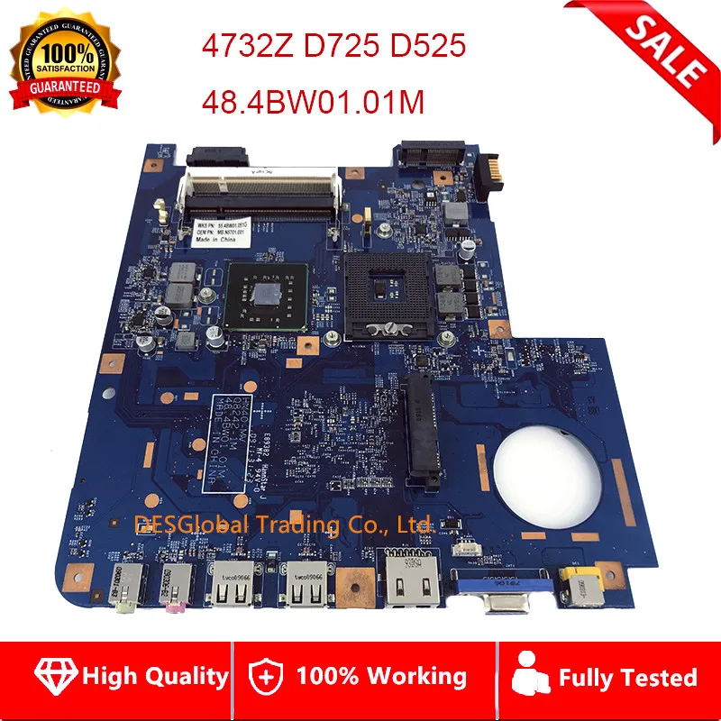 For Acer 4732Z D725 D525 Laptop Motherboard NB.N5701.001 55.4BW01.051G HM40-MV 08242-1M 48.4BW01.01M Mainboard Fully Tested 
For Acer 4732Z D725 D525 Laptop Motherboard NB.N5701.001 55.4BW01.051G HM40-MV 08242-1M 48.4BW01.01M Mainboard Fully Tested