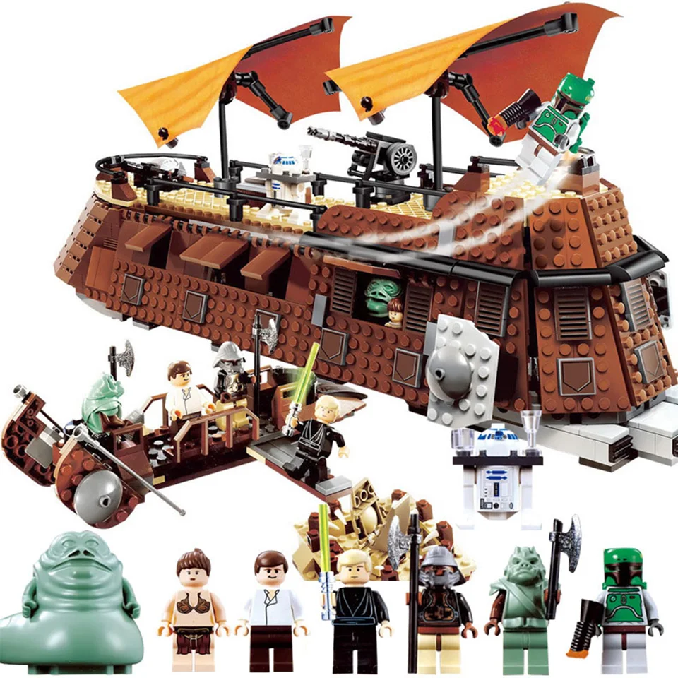 In Stock Lepining Star Wars Bricks Comptiable With 9515 Jabba's Sail Barge Model Building Blocks Boy Birthday Gifts Toys
In Stock Lepining Star Wars Bricks Comptiable With 9515 Jabba's Sail Barge Model Building Blocks Boy Birthday Gifts Toys