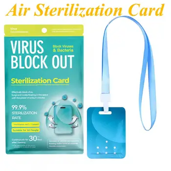 Air Sterilization Card Space Disinfection Protection Card Air Purifier with Lanyard for Kids Adults
Air Sterilization Card Space Disinfection Protection Card Air Purifier with Lanyard for Kids Adults