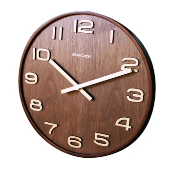 Wood Wall Clock Creative Nordic Quartz Wooden Wall Clock Designs Living Room Silent Minimalist Relogio Parede Home Decor AA60ZB
Wood Wall Clock Creative Nordic Quartz Wooden Wall Clock Designs Living Room Silent Minimalist Relogio Parede Home Decor AA60ZB