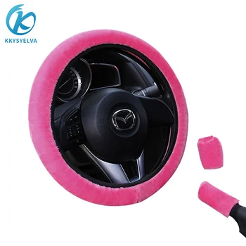 KKYSYELVA PLUSH Car steering wheel cover Handbrake Gear Shift Cover Winter Black Auto Interior Accessories Steering-wheel Covers
KKYSYELVA PLUSH Car steering wheel cover Handbrake Gear Shift Cover Winter Black Auto Interior Accessories Steering-wheel Covers