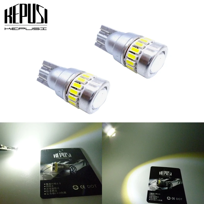 2x Car T10 W5W LED Turn Signal Bulb Canbus 12V Auto Interior Dome Reading Light License Plate Wege Side Parking Reverse Lamp
2x Car T10 W5W LED Turn Signal Bulb Canbus 12V Auto Interior Dome Reading Light License Plate Wege Side Parking Reverse Lamp