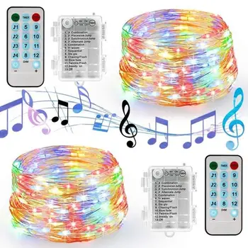 Music Lights String Battery Box 5M/10M Celebration Birthday Home Decoration Wedding LED Fairy String Lights Lamp String
Music Lights String Battery Box 5M/10M Celebration Birthday Home Decoration Wedding LED Fairy String Lights Lamp String