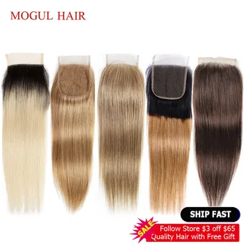 MOGUL HAIR Color 2 Dark Brown Remy Human Hair Closure Peruvian Straight Hair 4*4 Lace Closure Ombre Honey Blonde Natural Black 
MOGUL HAIR Color 2 Dark Brown Remy Human Hair Closure Peruvian Straight Hair 4*4 Lace Closure Ombre Honey Blonde Natural Black