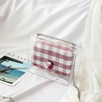 Women Wild Diagonal Package Female Jelly Transparent Single Shoulder Mother Bag 
Women Wild Diagonal Package Female Jelly Transparent Single Shoulder Mother Bag