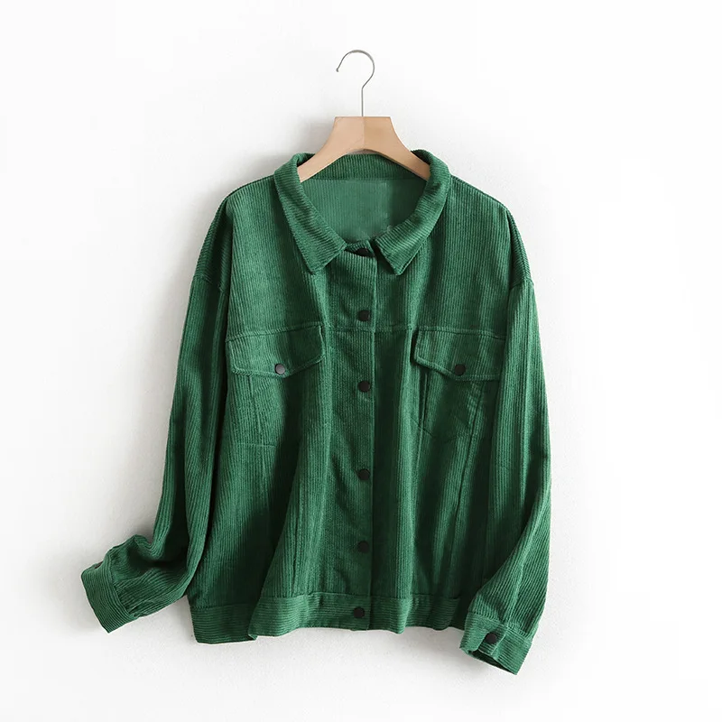 F6030-Korean-style WOMEN'S Wear 2019 Spring And Autumn New Style Loose-Fit Fold-down Collar Corduroy Jacket Women's
F6030-Korean-style WOMEN'S Wear 2019 Spring And Autumn New Style Loose-Fit Fold-down Collar Corduroy Jacket Women's