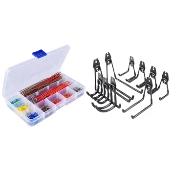 1 Set Jumper Wire Kit Assorted Preformed Breadboard Jumper Wire & 1 Set Garage Hooks Storage Hooks and Hangers
1 Set Jumper Wire Kit Assorted Preformed Breadboard Jumper Wire & 1 Set Garage Hooks Storage Hooks and Hangers