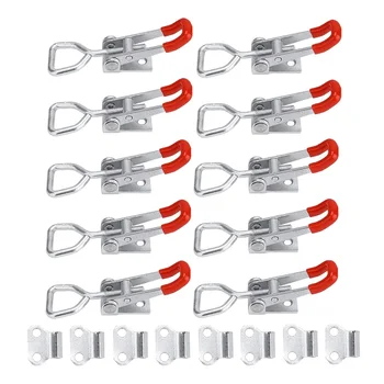 10 Pack Adjustable Toggle Latch Clamp 150Kg Holding Capacity, 4001 Heavy Duty Quick Release Pull Latch Toggle Clamp
10 Pack Adjustable Toggle Latch Clamp 150Kg Holding Capacity, 4001 Heavy Duty Quick Release Pull Latch Toggle Clamp