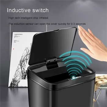 Big Smart Trash Can, Automatic Touchless Intelligent Induction Motion Sensor Modes Eco-Friendly Waste Bin
Big Smart Trash Can, Automatic Touchless Intelligent Induction Motion Sensor Modes Eco-Friendly Waste Bin
