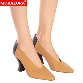 MORAZORA 2020 hot sale women pumps genuine leather single shoes mixed colors spring summer vintage dress office shoes ladies
MORAZORA 2020 hot sale women pumps genuine leather single shoes mixed colors spring summer vintage dress office shoes ladies