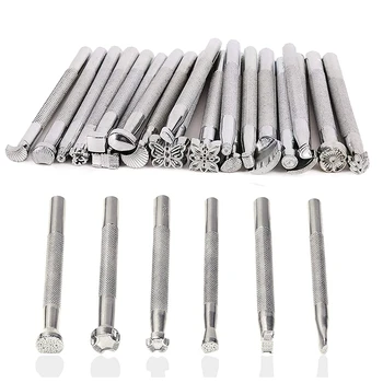 26 Pcs Leather Stamping Tools Set Different Shape Saddle Making Tools Carving Punch Tools for Leather Craft
26 Pcs Leather Stamping Tools Set Different Shape Saddle Making Tools Carving Punch Tools for Leather Craft