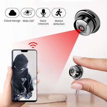 New WiFi Cam IP Mini Camera 1080P HD Camcorder Night Vision Motion Wireless Surveillance Camera Remote Monitor Phone App hidden
New WiFi Cam IP Mini Camera 1080P HD Camcorder Night Vision Motion Wireless Surveillance Camera Remote Monitor Phone App hidden