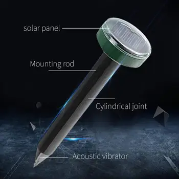 Solar Energy ABS Outdoor Eco Friendly Pest Repeller Gopher 2pcs Garden Rodent Control Animal Yard Ultrasonic Rat Repeller
Solar Energy ABS Outdoor Eco Friendly Pest Repeller Gopher 2pcs Garden Rodent Control Animal Yard Ultrasonic Rat Repeller