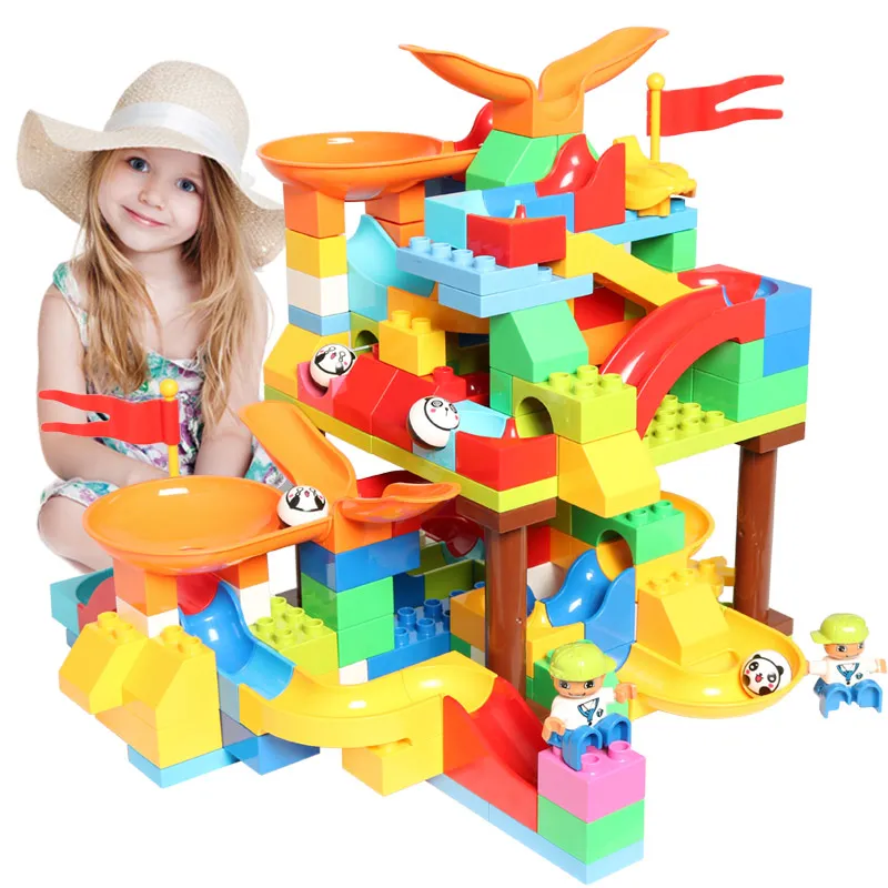 Big Size Marble Race Run Building Block Compatible LegoINGlys Duploed Blocks Bricks Slide Parts Accessories Toy for Children 
Big Size Marble Race Run Building Block Compatible LegoINGlys Duploed Blocks Bricks Slide Parts Accessories Toy for Children