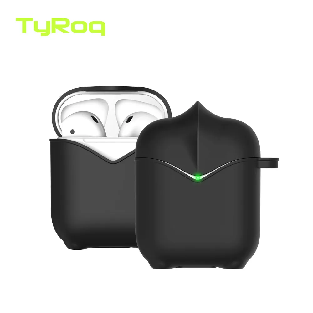 TyRoq AO7 AirPods case with "Knight" shape thicken silicone Five color for option Perfect fit for AirPods 1/2 with key chain
TyRoq AO7 AirPods case with "Knight" shape thicken silicone Five color for option Perfect fit for AirPods 1/2 with key chain