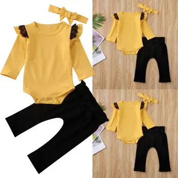 Newborn Baby Girl Clothes Plain Jumpsuit Romper Bodysuit+Headband Pants Outfit Infant Playwear
Newborn Baby Girl Clothes Plain Jumpsuit Romper Bodysuit+Headband Pants Outfit Infant Playwear