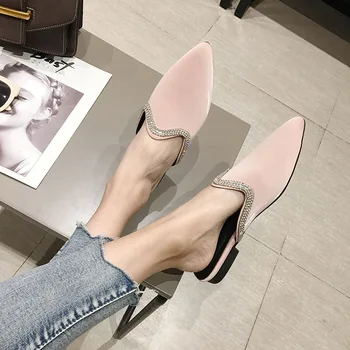 Gladiator Women Slippers Pointed Toe Bling Rhinestone Sandals Slides Flats Shoes Woman Summer Ladies Outdoor Slip On Mules Shoes
Gladiator Women Slippers Pointed Toe Bling Rhinestone Sandals Slides Flats Shoes Woman Summer Ladies Outdoor Slip On Mules Shoes