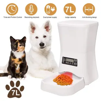 Automatic Dog Feeder Iseebiz 7 L Cat Feeder Food Dispenser for Cats and Dogs Voice Recording, Timer Programmable 4 Meals One Day
Automatic Dog Feeder Iseebiz 7 L Cat Feeder Food Dispenser for Cats and Dogs Voice Recording, Timer Programmable 4 Meals One Day