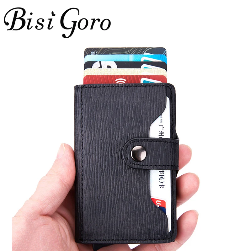 BISI GORO RFID Hasp Card Holder Weave Pattern New PU Leather Clutch Pop-up Wallet Aluminum Box Slim Thin Smart New Card Case
BISI GORO RFID Hasp Card Holder Weave Pattern New PU Leather Clutch Pop-up Wallet Aluminum Box Slim Thin Smart New Card Case