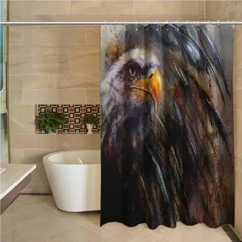 Eagle Hotel Quality Polyester Shower Curtain Painting Style Bird with Black Feathers on Abstract Backdrop Symbol of USA Shower
Eagle Hotel Quality Polyester Shower Curtain Painting Style Bird with Black Feathers on Abstract Backdrop Symbol of USA Shower