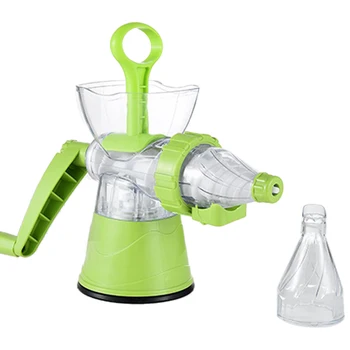 Multifuctional Kitchen Manual Hand Crank Single Auger Juicer with Suction Base Hand Juicer for Wheatgrass Fruit Vegetable 
Multifuctional Kitchen Manual Hand Crank Single Auger Juicer with Suction Base Hand Juicer for Wheatgrass Fruit Vegetable