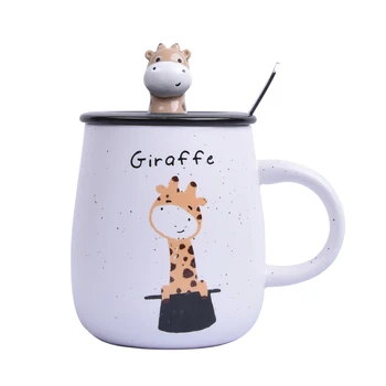 Mug with Cover and Spoon Cartoon Ceramic Cup Giraffe Mug Kids Cup with Lid Tazas De Ceramica Creativas Coffee Mug Cartoon Mug
Mug with Cover and Spoon Cartoon Ceramic Cup Giraffe Mug Kids Cup with Lid Tazas De Ceramica Creativas Coffee Mug Cartoon Mug