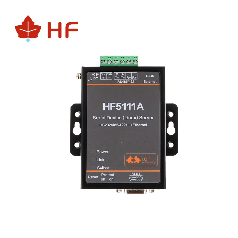 HF5111A Industrial RJ45 RS232/485/422 Serial Ethernet Connector Linux Serial Port Server Converter Device
HF5111A Industrial RJ45 RS232/485/422 Serial Ethernet Connector Linux Serial Port Server Converter Device