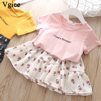 Vgiee Summer Clothes Baby Suit Letter Short Sleeve Tops Small Floral Two-piece Skirt Toddler Girls Clothing Sets
Vgiee Summer Clothes Baby Suit Letter Short Sleeve Tops Small Floral Two-piece Skirt Toddler Girls Clothing Sets