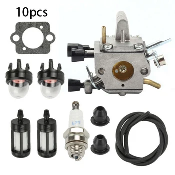 10pcs Carburetor Kit For Stihl FS250 FS250R FS300 FS350 FS120 FS120R FS200R Fuel Line Kit Fuel Filter Primer Bulb
10pcs Carburetor Kit For Stihl FS250 FS250R FS300 FS350 FS120 FS120R FS200R Fuel Line Kit Fuel Filter Primer Bulb