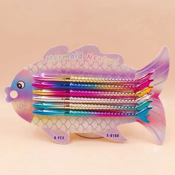 6Pcs Cute Creative Gradient Ballpoint Pen Kawaii Mermaid Pen Novelty Ball Pen For Kids Gifts School Office Stationery Supplies
6Pcs Cute Creative Gradient Ballpoint Pen Kawaii Mermaid Pen Novelty Ball Pen For Kids Gifts School Office Stationery Supplies