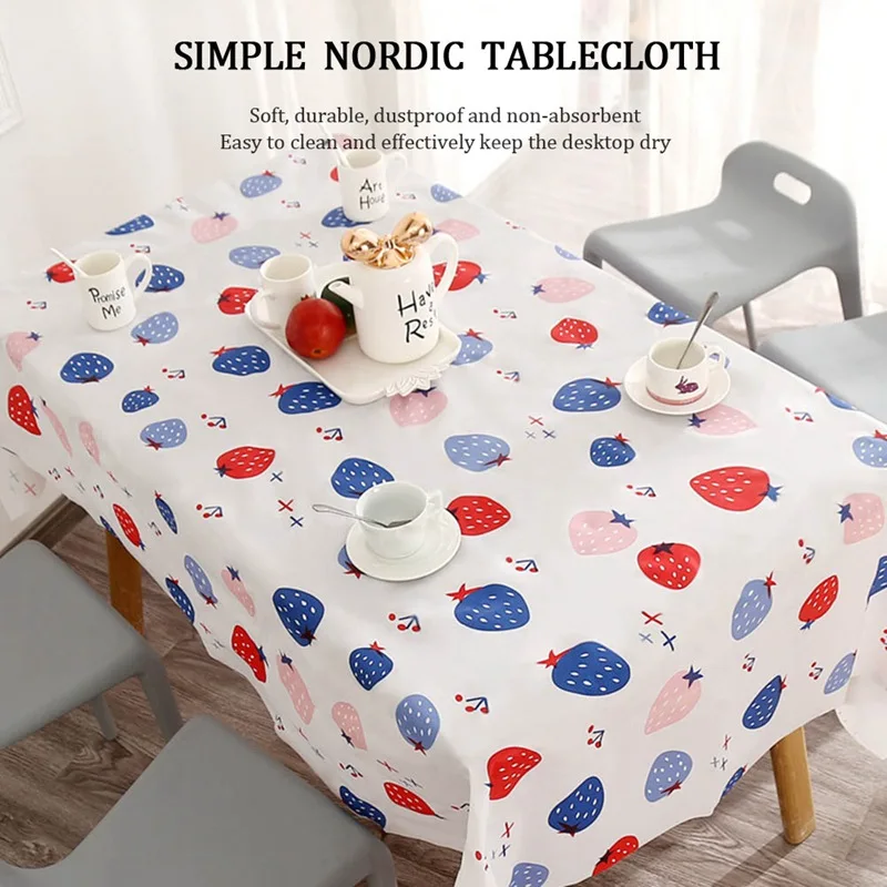 Nordic Simple Waterproof and Oil-proof PVC Tablecloth Cartoon Fruit Leaves Pattern Table Cloth Coffee Tea Tablecloth Home Decor
Nordic Simple Waterproof and Oil-proof PVC Tablecloth Cartoon Fruit Leaves Pattern Table Cloth Coffee Tea Tablecloth Home Decor