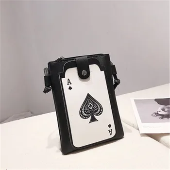 Women's bag 2020 new fashion cartoon all-match shoulder bag Messenger bag Poker mobile phone female bag handbags bolsas de mujer
Women's bag 2020 new fashion cartoon all-match shoulder bag Messenger bag Poker mobile phone female bag handbags bolsas de mujer