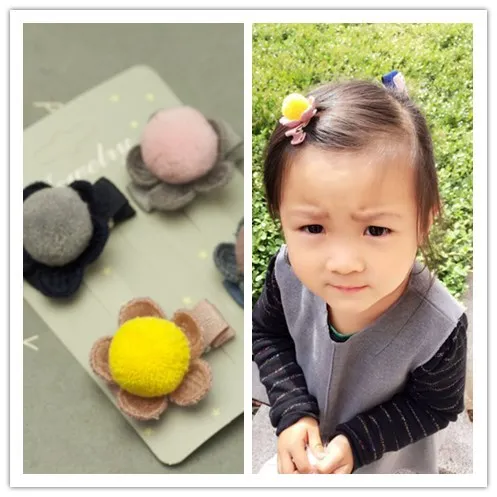 Japanese Korean CHILDREN'S Hair Accessories Furry Ball Knitted Yarn Petal Side Clip Barrettes a Pair of Hairclips Bang Clip Et59
Japanese Korean CHILDREN'S Hair Accessories Furry Ball Knitted Yarn Petal Side Clip Barrettes a Pair of Hairclips Bang Clip Et59