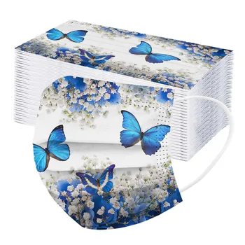 50pcs Disposable Protection Mask Adult Butterfly Print Mascarillas Three Layer Breathable Masks Earloop Skin-friendly Маска
50pcs Disposable Protection Mask Adult Butterfly Print Mascarillas Three Layer Breathable Masks Earloop Skin-friendly Маска
