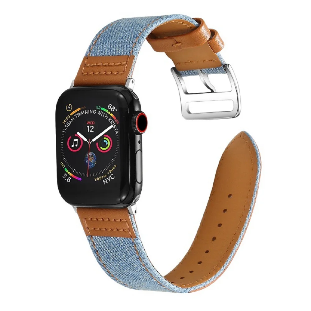 Canvas Leather Watch Band Strap For Iwatch Unisex Canvas Wrist Belt Soft Genuine Leather Strap for Apple Watch
Canvas Leather Watch Band Strap For Iwatch Unisex Canvas Wrist Belt Soft Genuine Leather Strap for Apple Watch