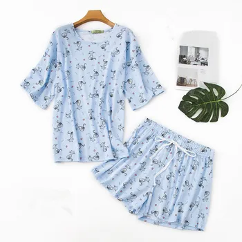 Cute pajamas sets blue color with sweet cartoon cats printed cotton fashion women pajama sets hot selling for ladies
Cute pajamas sets blue color with sweet cartoon cats printed cotton fashion women pajama sets hot selling for ladies