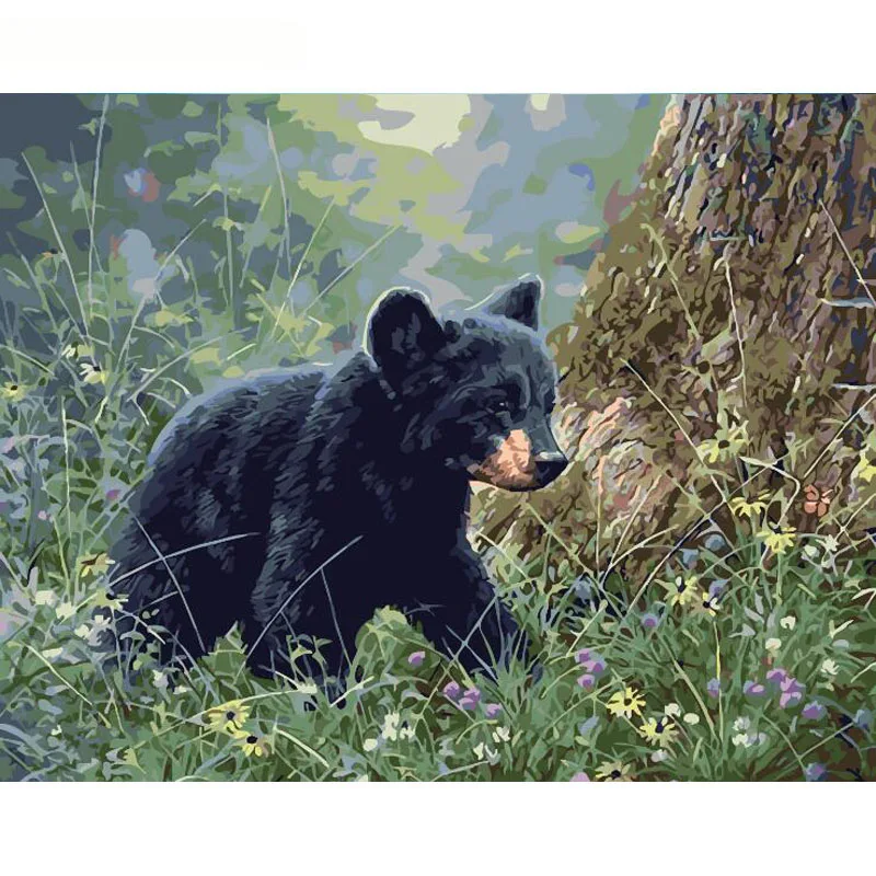 Painting By Numbers DIY Dropshipping 40x50 60x75cm Strolling the little black Animal Canvas Wedding Decoration Art picture Gift
Painting By Numbers DIY Dropshipping 40x50 60x75cm Strolling the little black Animal Canvas Wedding Decoration Art picture Gift