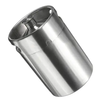 5L Stainless Steel Mini Beer Keg Growler Beer Dispenser Home Brew Beer Brew Making Tool Silver 
5L Stainless Steel Mini Beer Keg Growler Beer Dispenser Home Brew Beer Brew Making Tool Silver