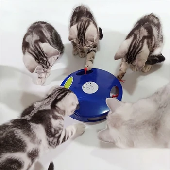 Automatic Electric Cat toys Funny Interactive Mouse Running Along The Track Turntable for Entertainment Toy For Cat Pet
Automatic Electric Cat toys Funny Interactive Mouse Running Along The Track Turntable for Entertainment Toy For Cat Pet