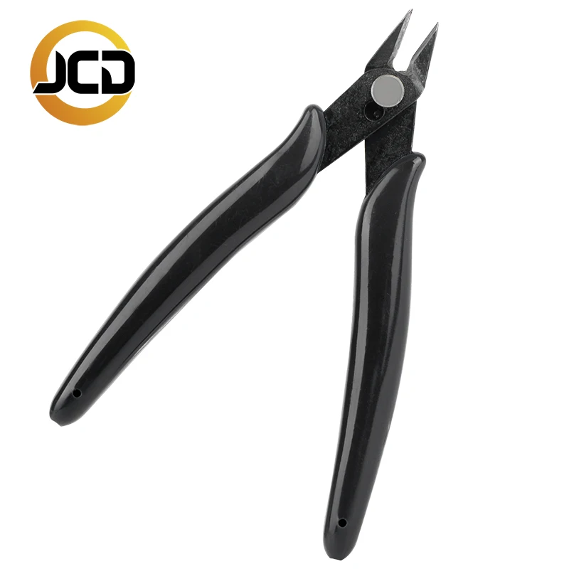 JCD Anti-slip Rubber Handle Soldering Holder Electrical Wire Cutters Cutting Side Snips Flush Pliers Welding Tools
JCD Anti-slip Rubber Handle Soldering Holder Electrical Wire Cutters Cutting Side Snips Flush Pliers Welding Tools