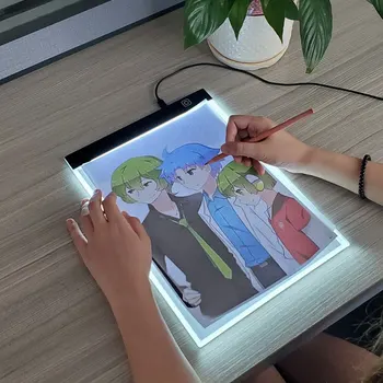 A4 Ultra-Thin Portable LED Light Box Tracer Dimmable Brightness USB Power LED Tracing Light Pad Board for Drawing Sketching 
A4 Ultra-Thin Portable LED Light Box Tracer Dimmable Brightness USB Power LED Tracing Light Pad Board for Drawing Sketching
