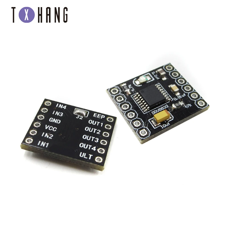 DRV8833 2 CH Channel DC Step Motor Driver Module Board 1.5A 3V 10V H-Bridge 4-Wire Short Circuit Overcurrent Protection Motor
DRV8833 2 CH Channel DC Step Motor Driver Module Board 1.5A 3V 10V H-Bridge 4-Wire Short Circuit Overcurrent Protection Motor