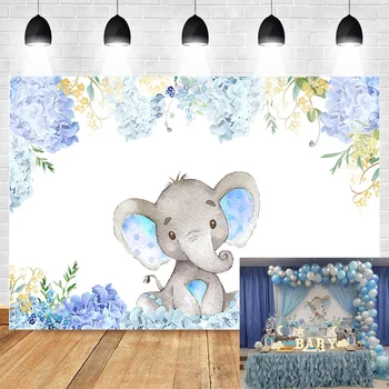 Blue Elephant Themed Baby Shower Backdrop Flowers Elephant Birthday Background Boy or Girl Happy Birthday Photography Backdrop
Blue Elephant Themed Baby Shower Backdrop Flowers Elephant Birthday Background Boy or Girl Happy Birthday Photography Backdrop