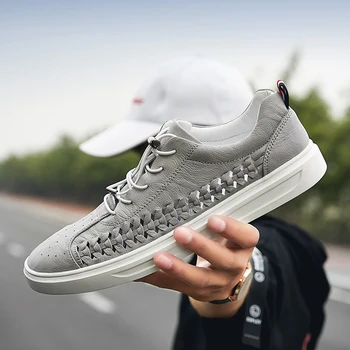 Men Casual Shoes Genuine Leather Summer Breathable Holes Flat Shoes For Men Nice New Trend Wild Casual Tide Shoes
Men Casual Shoes Genuine Leather Summer Breathable Holes Flat Shoes For Men Nice New Trend Wild Casual Tide Shoes